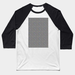 80s splater paint checkerboard Baseball T-Shirt